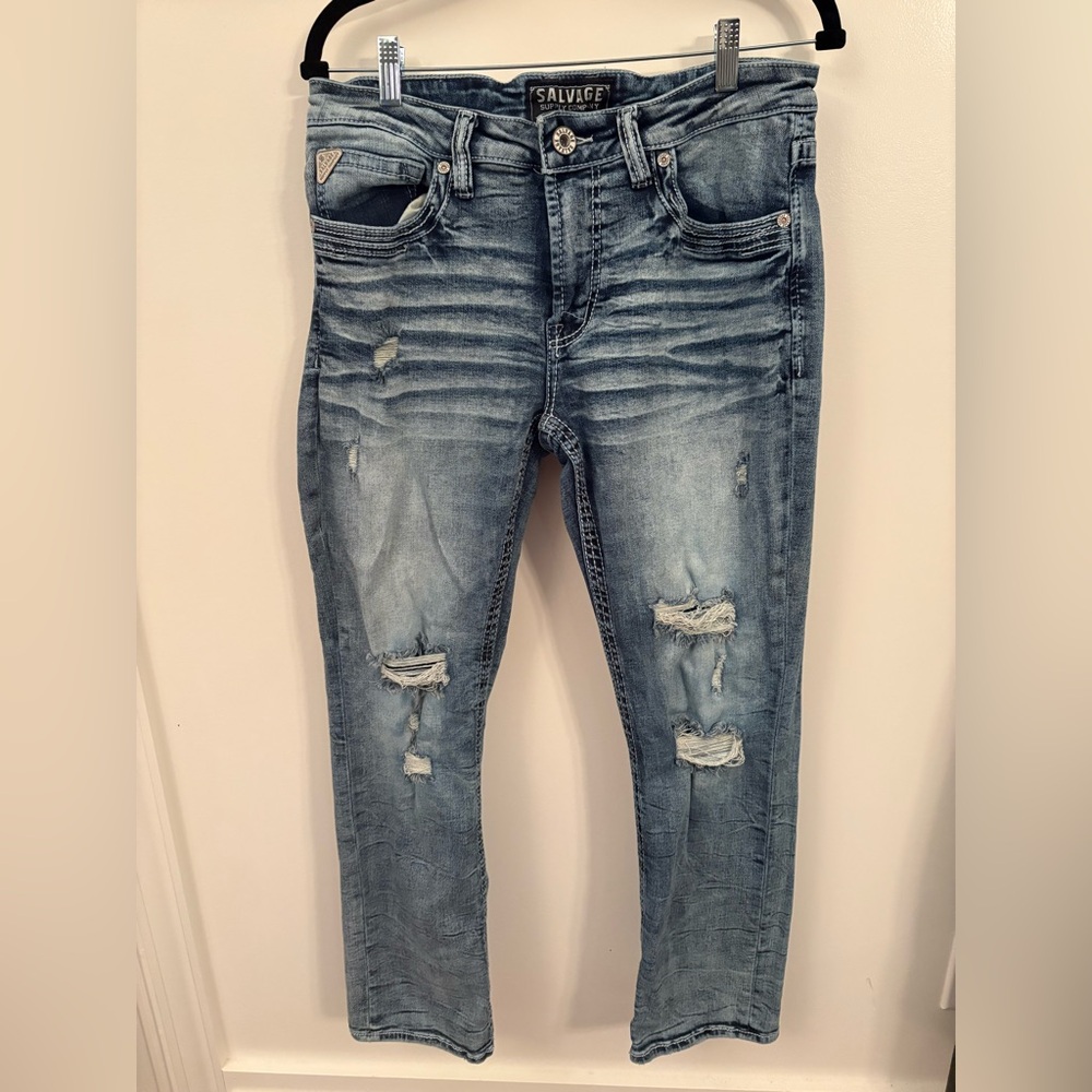 Men’s buckle jeans